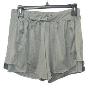 Avia Women’s 2-in-1 Running Shorts - Size Medium (8-10) -Color: Teal Tundra